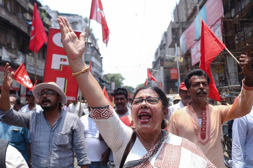 Amit Shah, Amit Shah rally, BJP TMC violence, CPIM Kolkata rally, BJP Shah rally, amit shah rally violence, amit shah rally in kolkata, vidyasagar statue, kolkata news, indian express