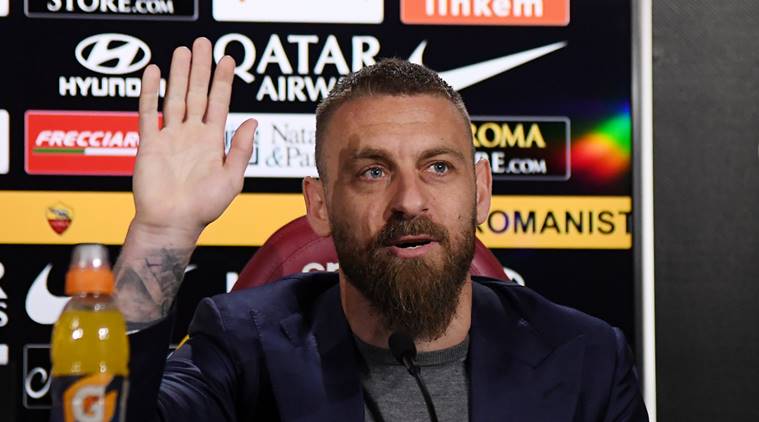 AS Roma's Daniele De Rossi during a press conference