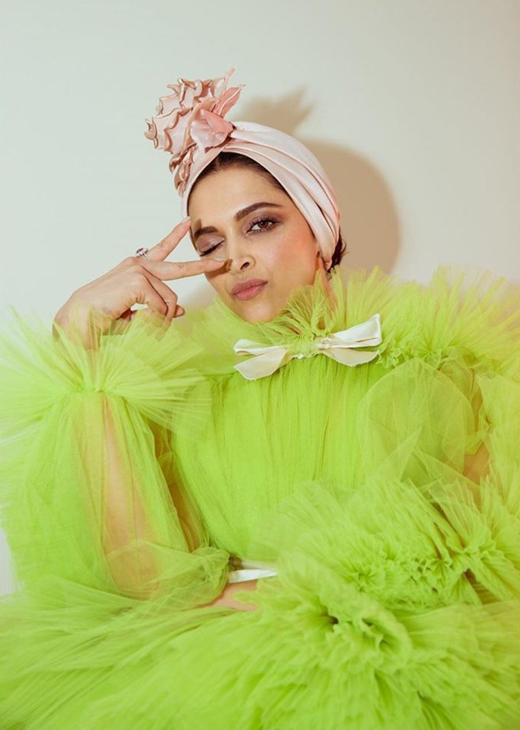 deepika padukone green dress cannes