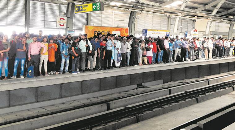 delhi metro, Delhi Metro fares, free rides for women delhi metro, delhi metro free rides for women, arvind kejriwal, dmrc, women in delhi metro, Delhi, Delhi News, E Shreedharan, BJP, DMRC revenue, Women in Delhi Metro, Indian Express