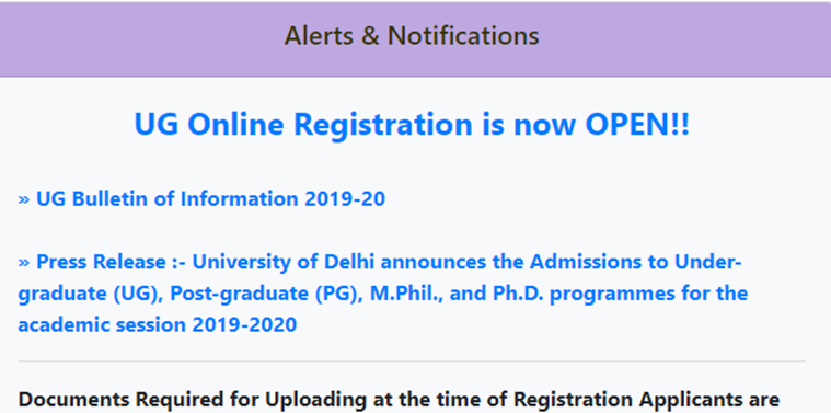 Du Ug Application Form 2017 Fee, Delhi University Registration Process Begins, Du Ug Application Form 2017 Fee