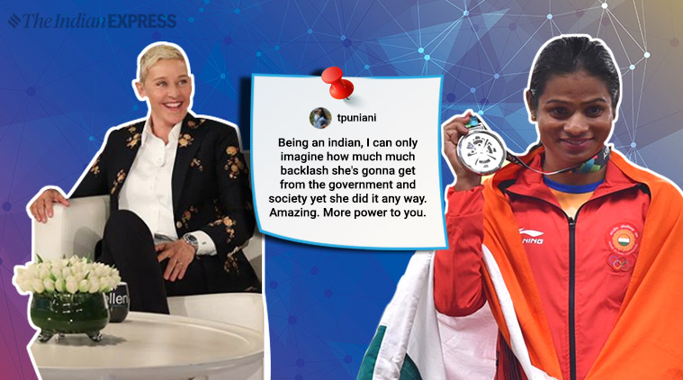 Dutee Chand , Ellen Degeneres Dutee Chand post, Dutee Chand relationship, Dutee Chand gay, Dutee Chand story, gay, lesbian. LGBT, Ellen talk show, trending in india, indian express, indian express news