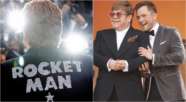 Elton John Taron Egerton Cannes Rocketman red carpet