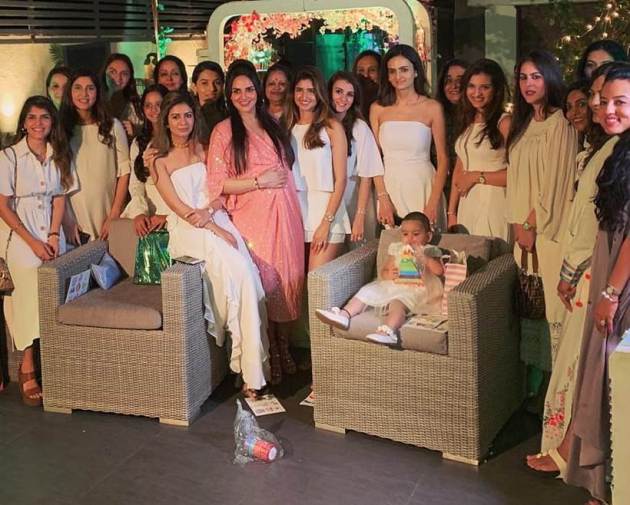 Esha Deol, Esha Deol baby shower, Esha Deol baby shower photos, Esha Deol 2nd baby, Bharat Takhtani, enetertainment news, indian express