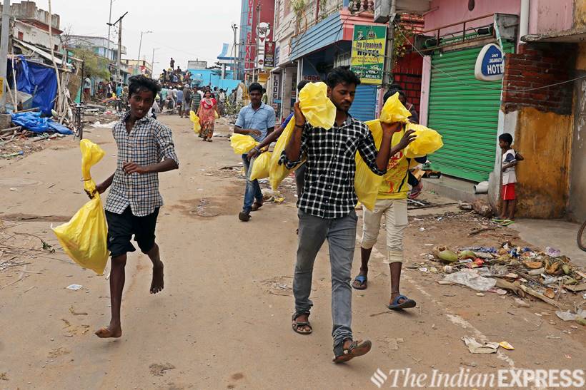 cyclone fani, cyclone odisha, cyclone fani aftermath, cyclone fani aftermath photos, cyclone fani odisha, odisha cyclone, fani cyclone, cyclone fani news, Bhubaneswar cyclone cyclone fani updates, cyclone fani news updates, cyclone fani death toll, cyclone fani relief operations, india news, Indian Express