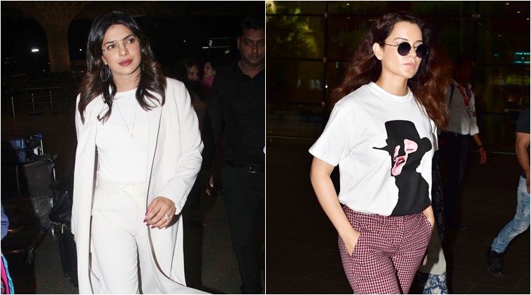 Priyanka Chopra, Kangana Ranaut and Aishwarya Rai Bachchan Look Gorgeous as  They Are Spotted at the Airport