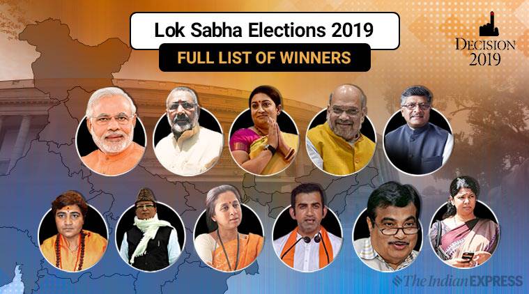 Lok Sabha Election Results 2019 Winners Full List State Wise