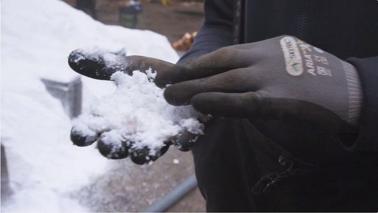 Battle of Winterfell fake snow