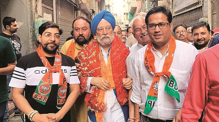 On the campaign trail Hardeep Singh Puri: With late-night meetings, handshakes, minister makes up for lost time