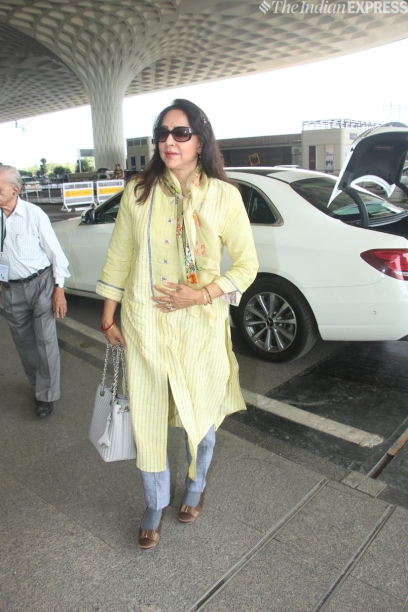 hema malini heads for prime minister narendra modi swearing-in ceremony