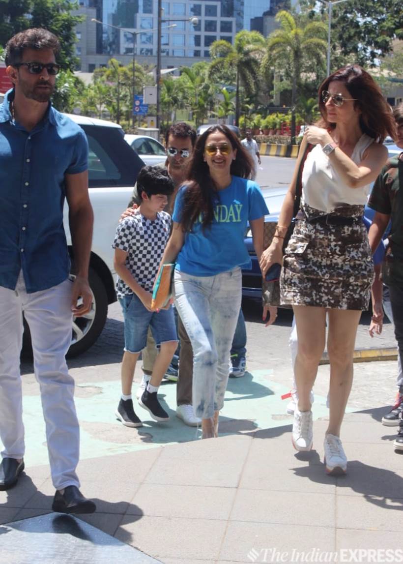 Hrithik Roshan, Sussanne Khan, Hrehaan, Hridhaan, Gayatri Joshi Oberoi