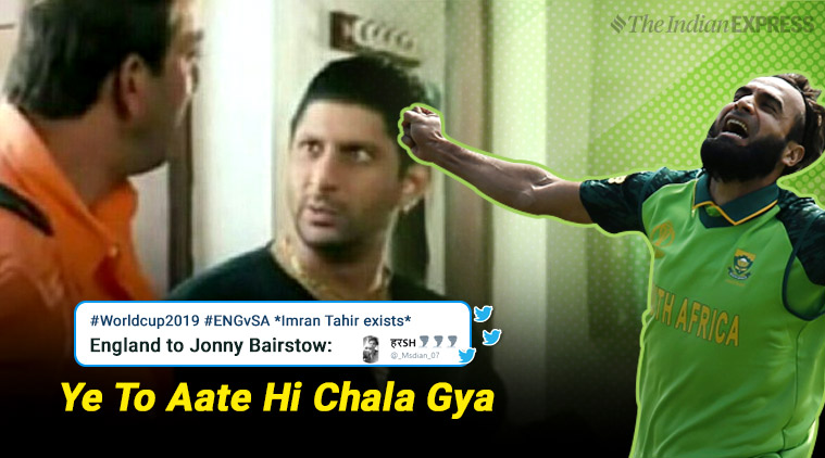 ENG vs SA: Imran Tahir dismisses Jonny Bairstow for golden duck and memes  follow | Trending News,The Indian Express