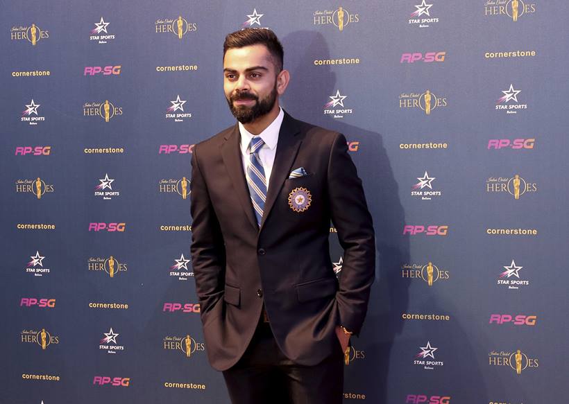 Indian cricket team captain Virat Kohli at the Indian Cricket Heroes event in London.