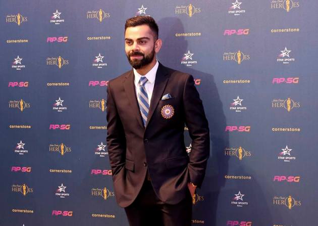 Indian cricket team captain Virat Kohli at the Indian Cricket Heroes event in London.