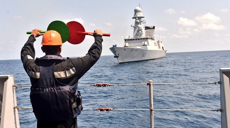 Indo french navy joint exercise, indian navy, french navy, indo-french navy exercise, varuna 2019, indian navy in goa, french navy in goa, indian navy news, india news