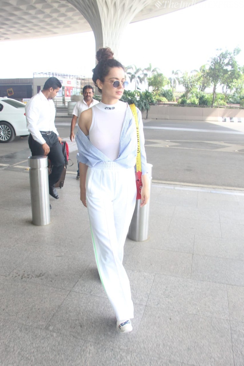 kangana ranaut heads for prime minister narendra modi swearing-in ceremony