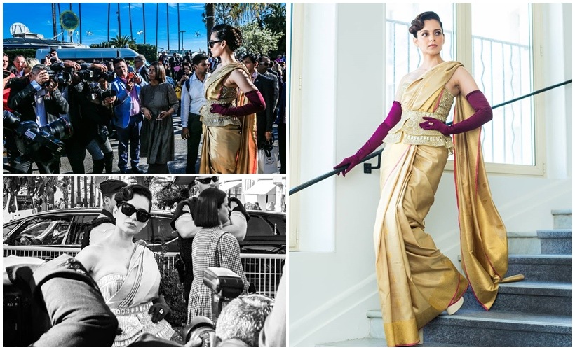 Kangana Ranaut saaree cannes