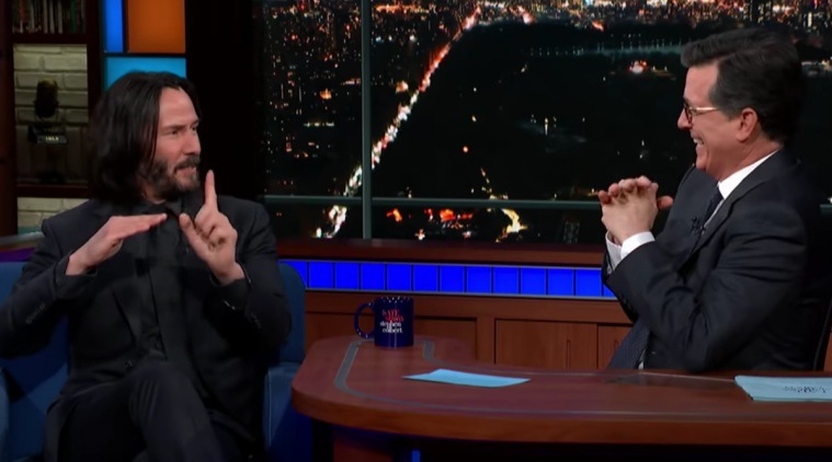keanu reeves Stephen colbert