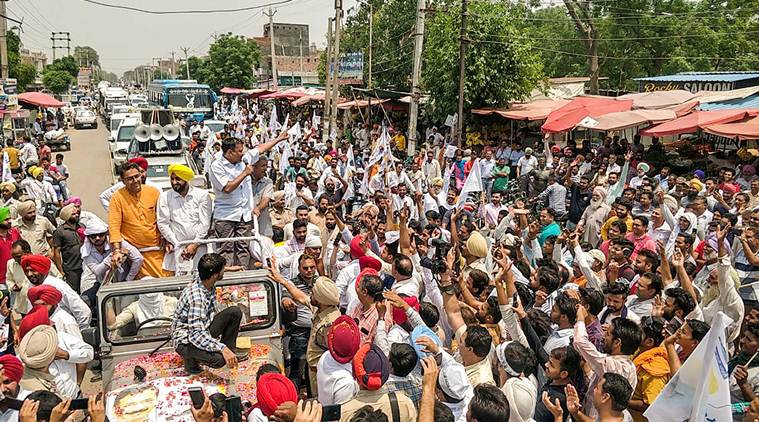 At Sangrur, Arvind Kejriwal’s emotional appeal: Make your younger brother victorious