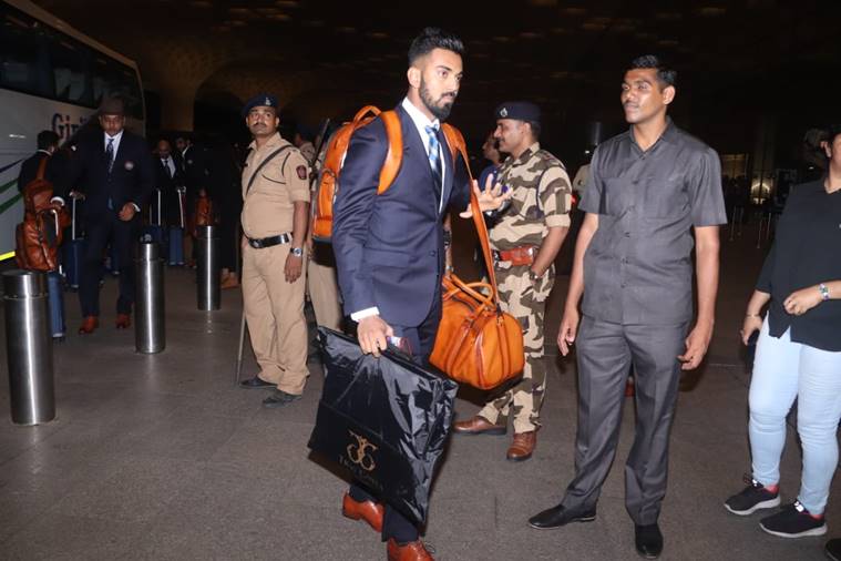 KL Rahul at the Mumbai Airport