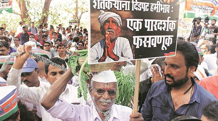 MNS holds farmers’ demonstration, accuses BJP of ‘exploitation’