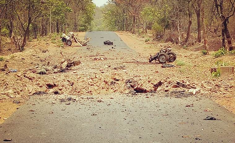 Gadchiroli maoist attack, Gadchiroli ied blast, gadchiroli naxal attack, maharashtra maoist attack, maharashtra day