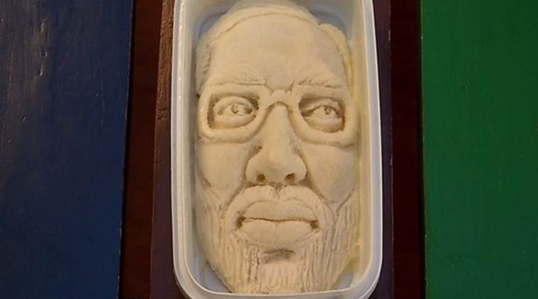 An ice-cream parlour in Surat introduces 'Modi Sitafal Kulfi' featuring his face