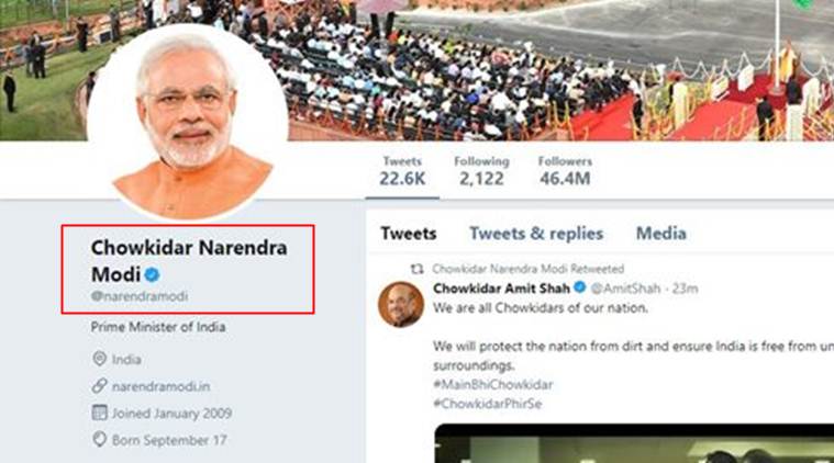 Pm modi twitter