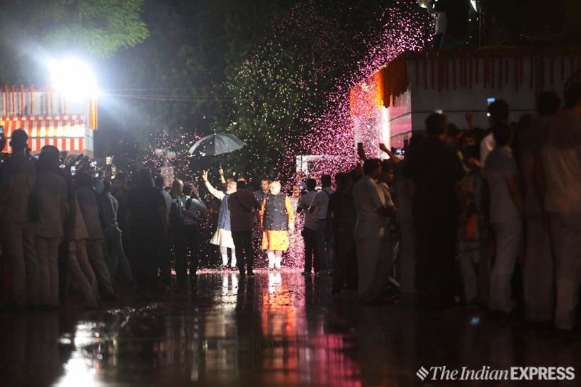 bjp, bjp celebrations, pm modi, modi wave, modi 2.0, amit shah, tsunamo, bjp lok sabha elections, bjp lok sabha election result, lok sabha election results, election results, election results 2019, bjp victory, bjp seats, bjp result, election news, indian express