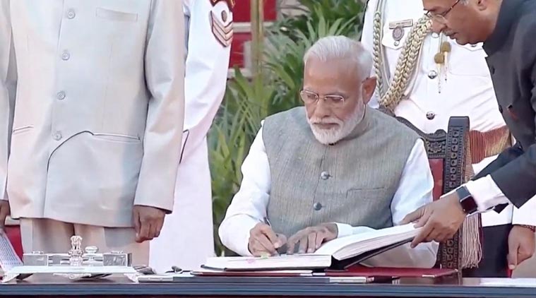   Prime Minister Narendra Modi, Narend Modi, Narendra Modi's oath, the ceremony of Swearing of Narendra Modi, Narendra's Oathing Ceremony 