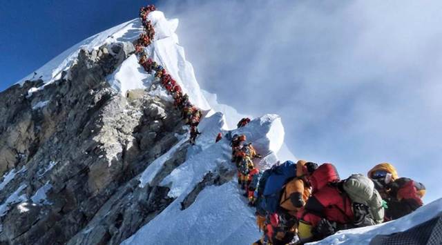 mount everest. everest, mount everest nepal, first ascent of mount everest, first everest summit, nepal, edmund hillary, anniversari of first ascent everest, permits everest, cap permits everest, highest peak, indian express news