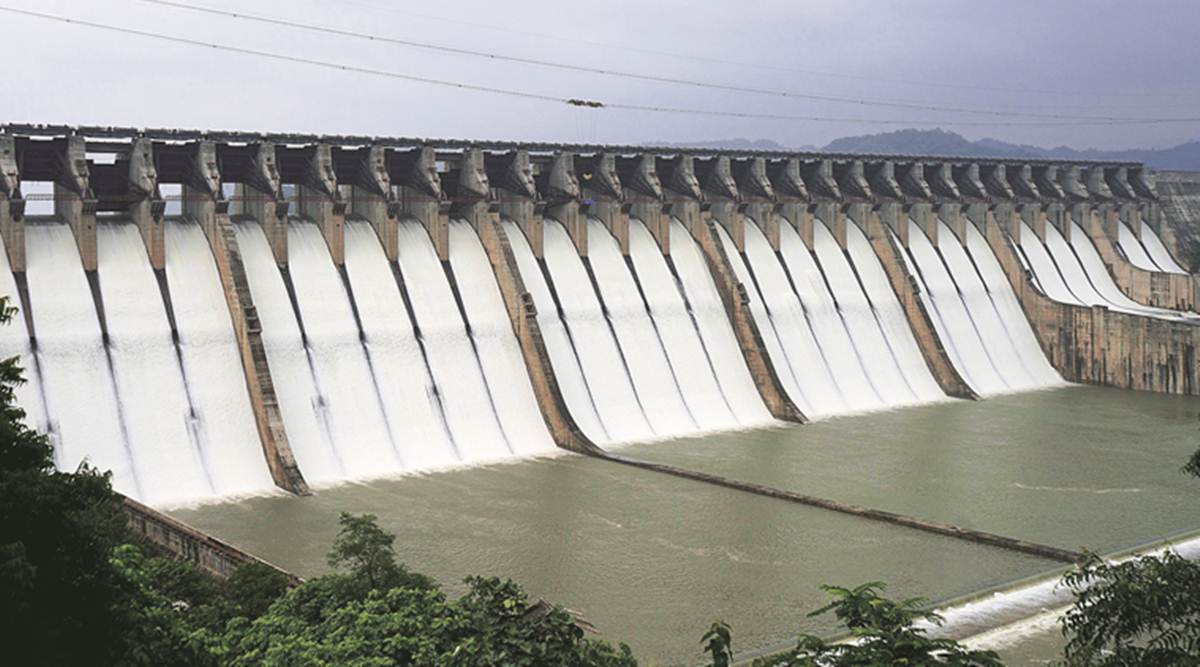 narmada, narmada dam water level, rain, gujarat rain, vijay rupani, gujarat news, indian express news