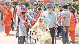 chandigarh nss volunteers, chandigarh schools, chandigarh lok sabha seat, lok sabha electins 2019, election news, indian express