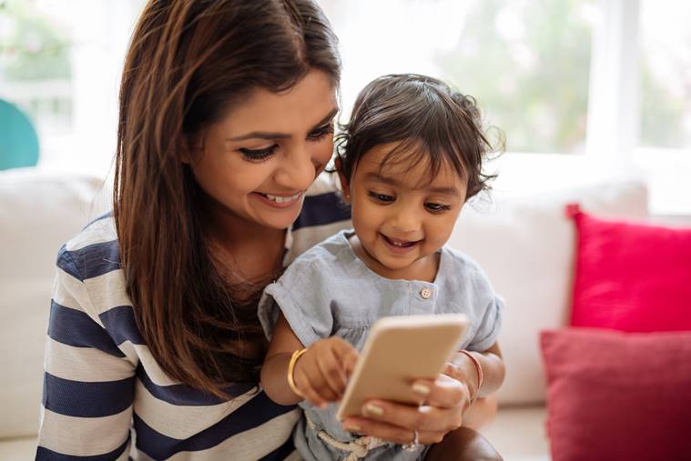 parenting trend, YouGov study, YouGov survey, young mothers, old mothers, Happy Mother's Day, smartphone, digital age, perils of digital age, cyberbulling, indianexpress.com, indianexpressonline, indianexpress, online support, parenting blogs, offline support, nuclear families, joint families, rearing kids, children in school, children at home, parents, young parents, hi-tech, technology, internet,