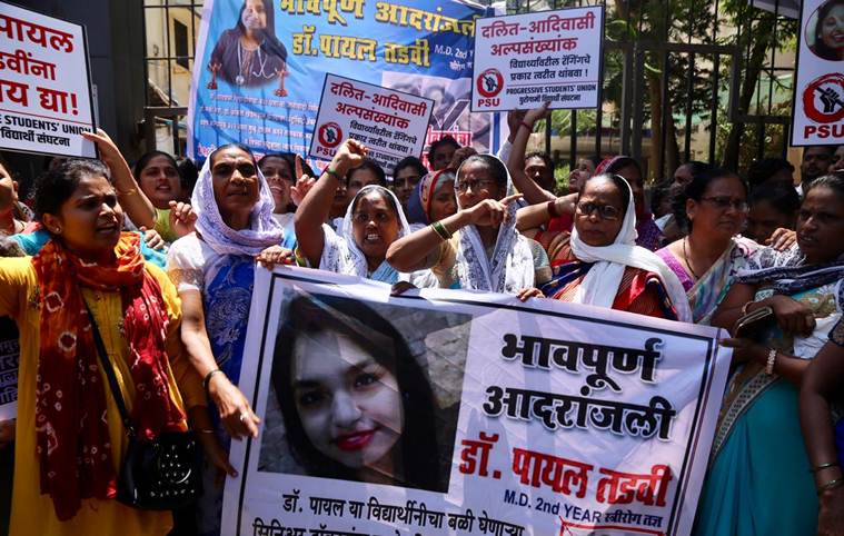 Payal tadvi suicide, payal tadvi suicide case, Mumbai doctor suicide, nair hospital suicide, payal tadvi, payal tadvi suicide, payal tadvi suicide in mumbai, mumbai doctor ragged, mumbai news