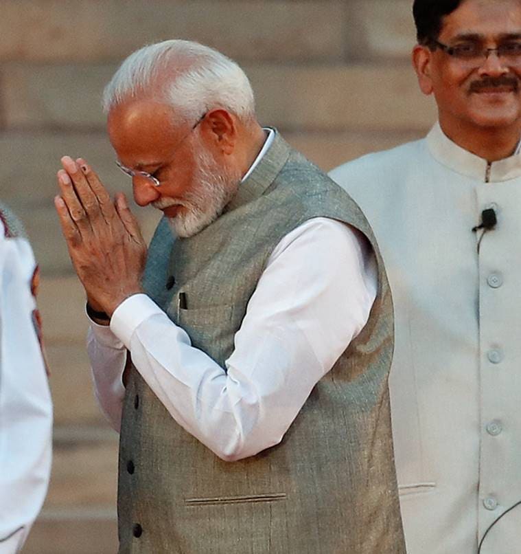   swearing in narendra ceremony at the inauguration today at rashtrapati bhavan 