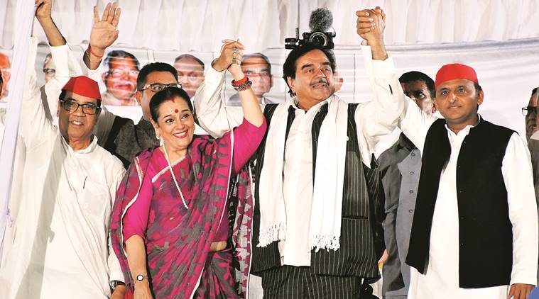Shatrughan Sinha, Poonam Sinha, Rajnath Singh, Lucknow election, elections 2019, Lucknow Poonam Sinha, SP BSP, indian express