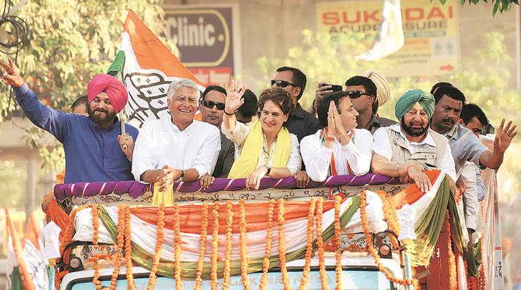 navjot singh sidhu, punjab election campaigning, Punjab Amarinder Singh, rahul gandhi, congress, Priyanka Ganhdi, lok sabha elections 2019, election news, indian express