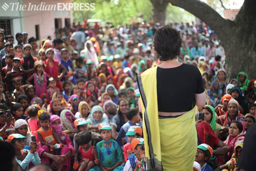 priyanka gandhi, priyanka gandhi vadra, priyanka gandhi photos, priyanka gandhi election campaign, congress up east incharge, rae bareli, lok sabha elections 2019, election news, indian express