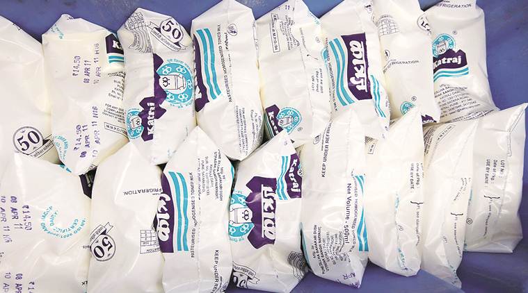 Mumbai, Mumbai News, milk packets, milk plastic packets, milk plastic pouches, milk plastic packet recycle, mumbai milk pouches, mumbai milk packets recycle, indian express news