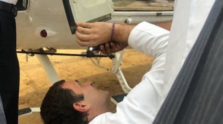 Rahul gandhi, Rahul gandhi on instagram, Rahul gandhi pic on instagram, Rahul gandhi helicopter fix, india news