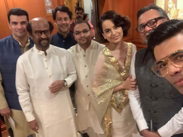   Rajinikanth, Kangana Ranaut, Karan Johar 