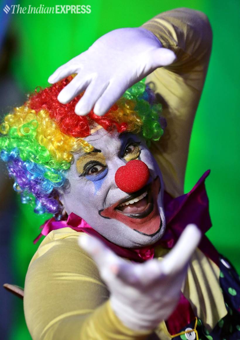 On a lighter note: Actor Ashish Vidyarthi dons a clown's role