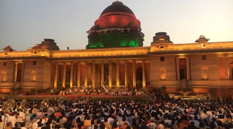 narendra modi, modi swearing in ceremony, modi swearing in ceremony, narendra modi oath taking ceremony, modi news, india news, indian express