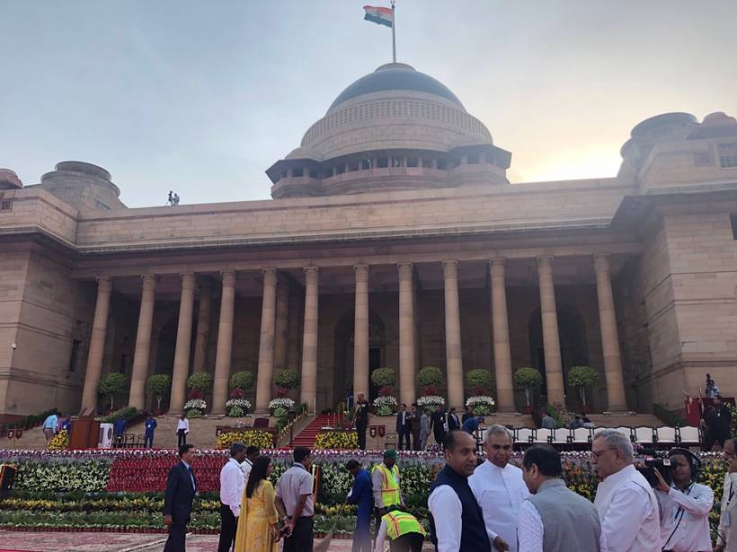 Scenes From Rashtrapati Bhavan As Pm Modi And Cabinet Of Ministers Take