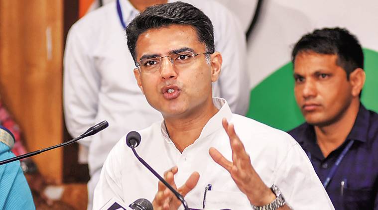 rajasthan congress, ashok gehlot, sacin pilot on rajasthan law and order, Sachin Pilot on gehlot govt, Indian express