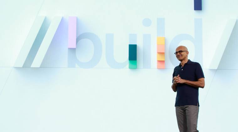 microsoft build 2019, microsoft, microsoft tools secure elections, us elections, microsoft secure us elections, microsoft software secure elections, satya nadella, technology new, indian express