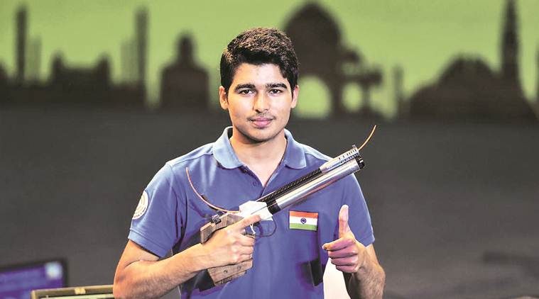 Saurabh Chaudhary, Saurabh Chaudhary asian games, ISSF world cup, Saurabh Chaudhary shooting, Saurabh Chaudhary gold, Saurabh Chaudhary ISSF world cup, sports news, indian express