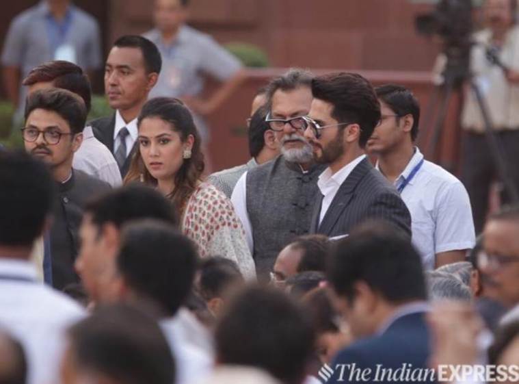   Shahid, Mira and the director Rakeysh Omprakash Mehra 