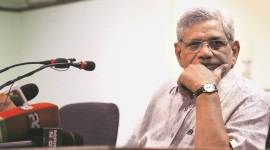sitharam yechury, bjp allegation, bjp conspiracy, anti caa, NRC, NPR, anti caa protests, indian express